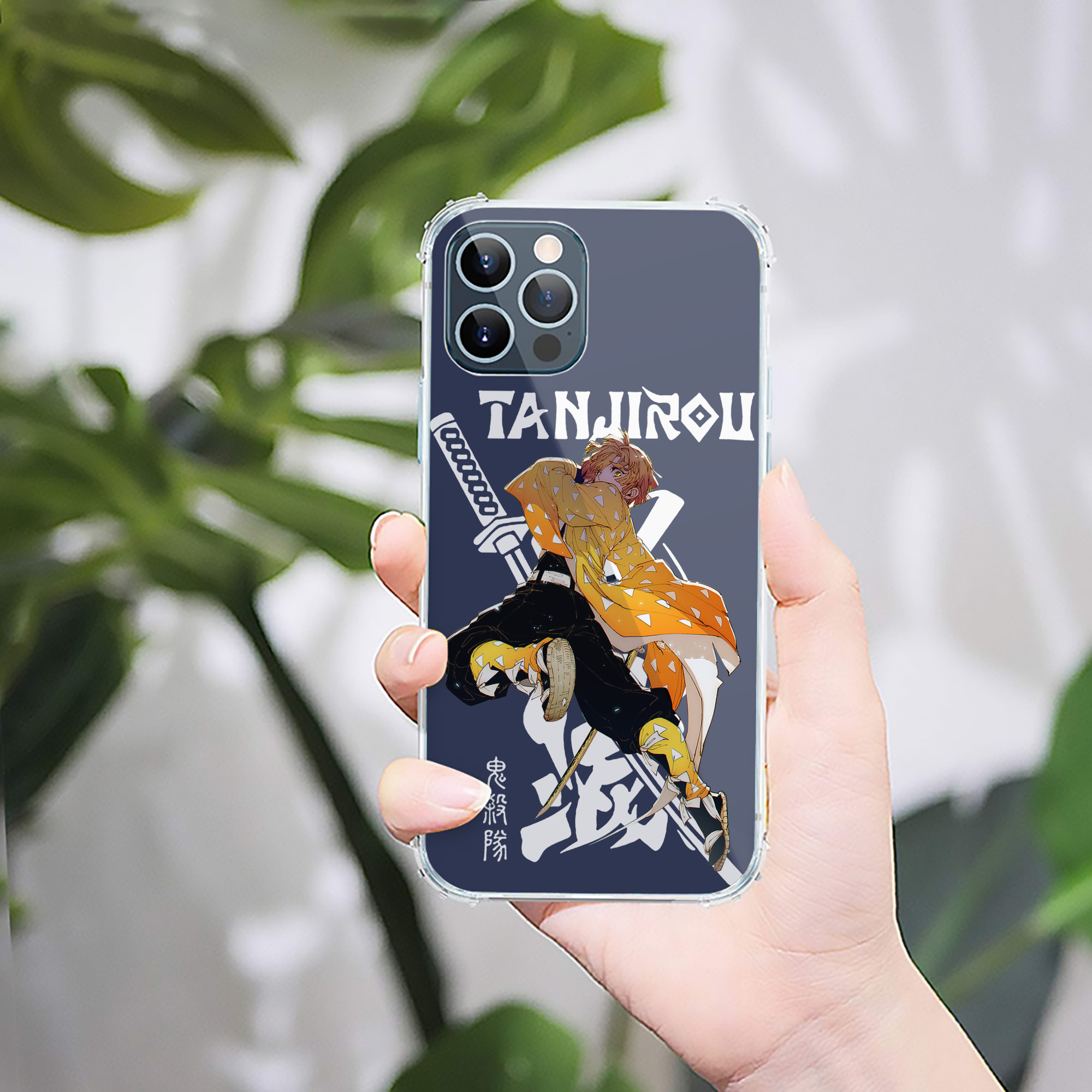 （画像用） 鬼滅の刃（きめつのやいば）我妻 善逸／あがつま ぜんいつ Agatsuma Zenitsu 【iPhone 12シリーズ対応】透明スマホケース（クリアソフトケース）
